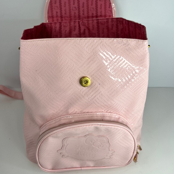 Sanrio Hello Kitty Backpack Pink Patent Leather Retired Item 2011 - Picture 8 of 16
